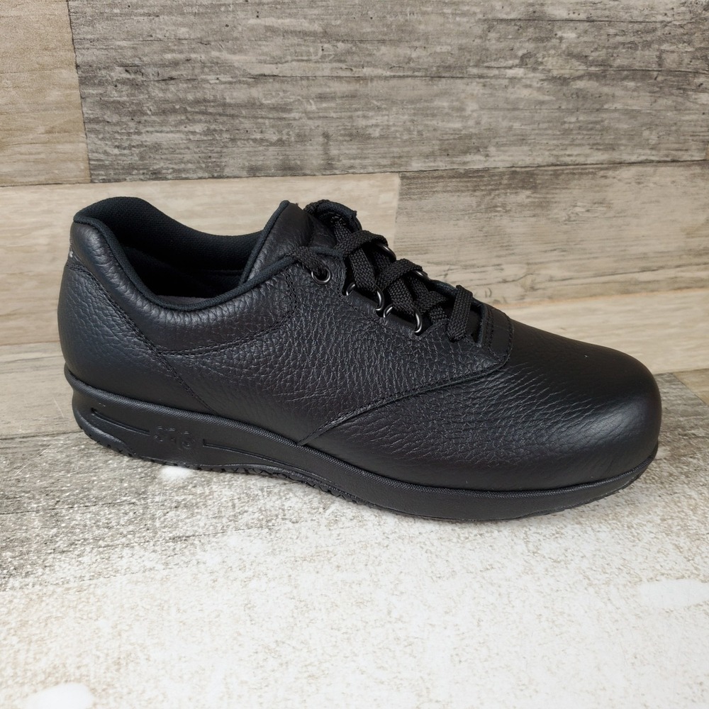 SAS Liberty Womens Shoes Sz 8 M Balack Leather Slip Resistant Lace-Up Sneakers